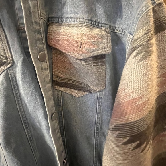 Upcycled Blondie Jean jacket size 2xL - Picture 5 of 10